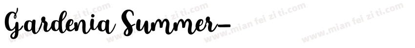 Gardenia Summer字体转换